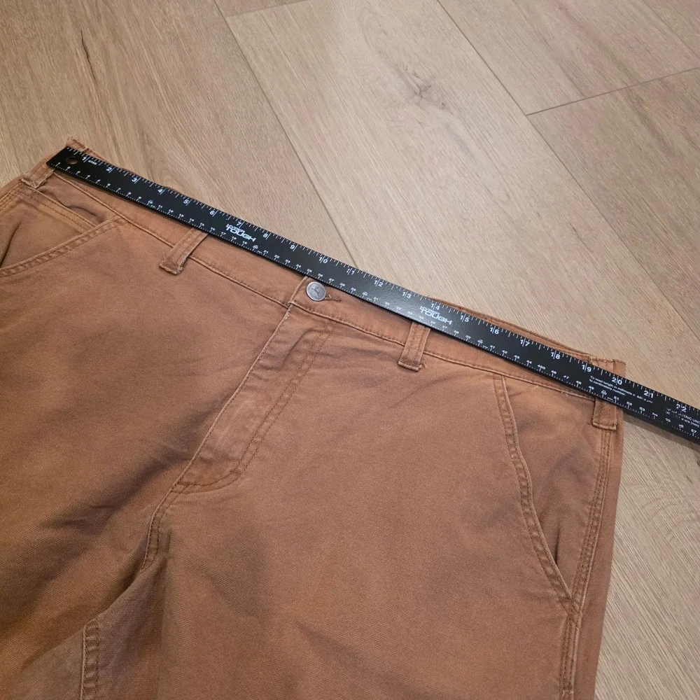 John Deere Mens Brown Relaxed Fit Carpenter Utility Shorts Size 40 Workwear
